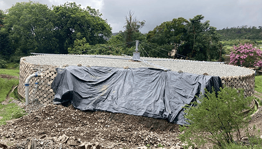 Figure 1. Collapsed Biofilter