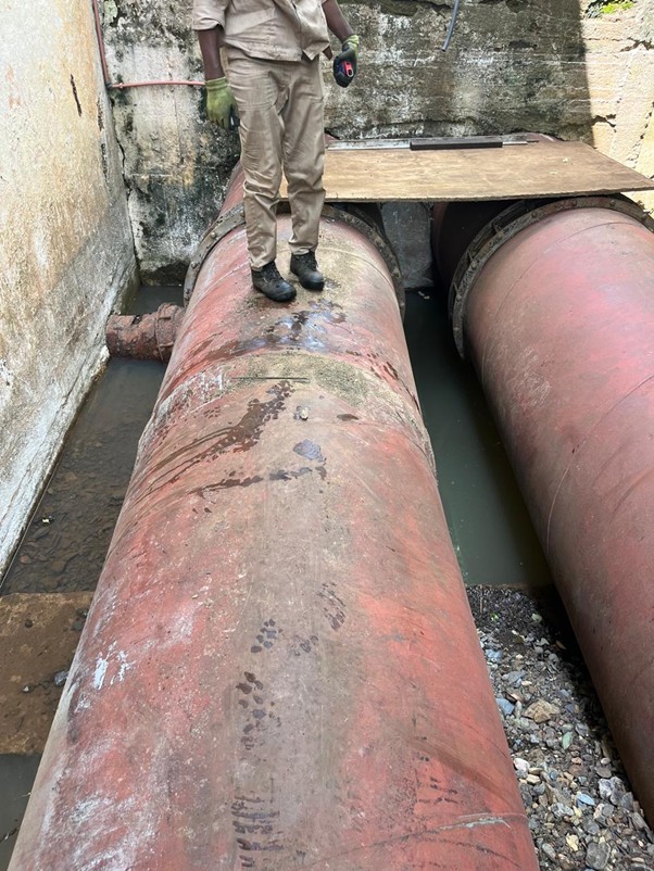 Penstock Pipes running into Powerhouse